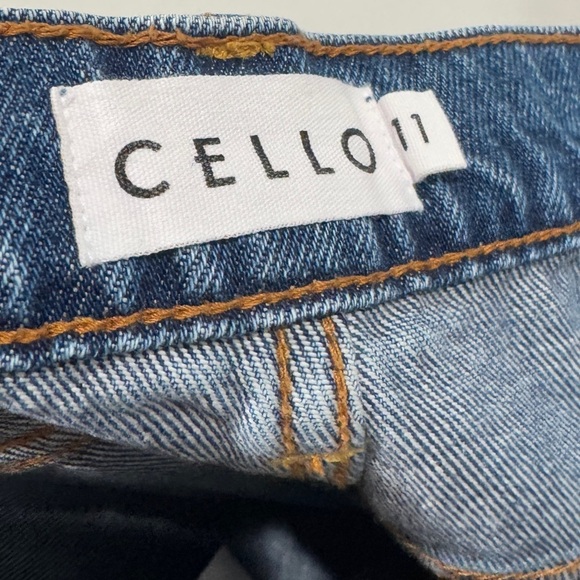 Cello Super High Rise Dad Denim Button Fly 100% Cotton Blue Jeans Size 11 - Picture 13 of 14